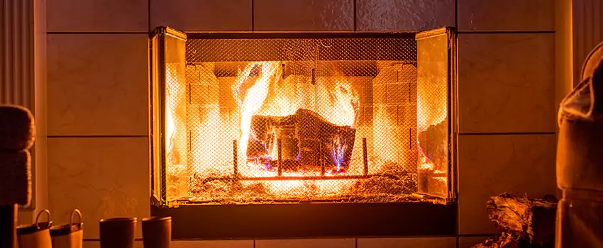 Mendota Hearth Landscape Fireplace Installation in Ramsey, New Jersey