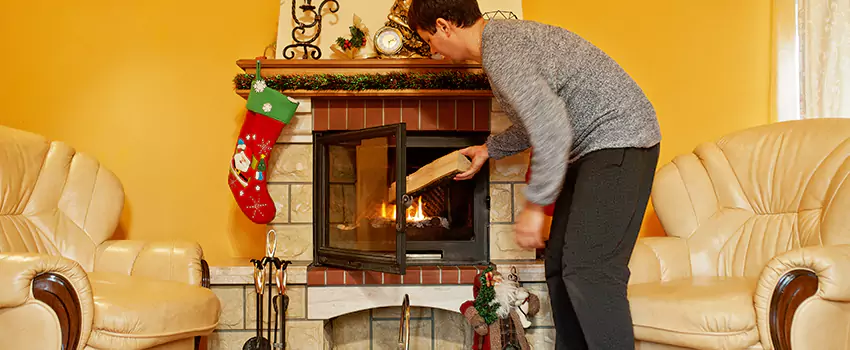 Rusted Metal Fireplace Restoration in Ramsey, New Jersey