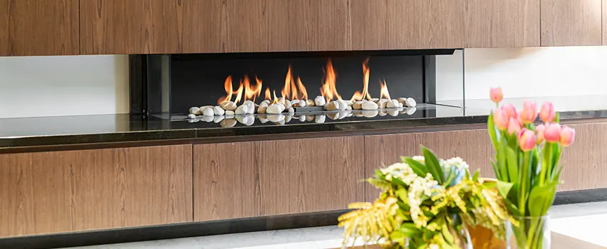 Double-height Fireplace Design Refurbishment in Ramsey, New Jersey